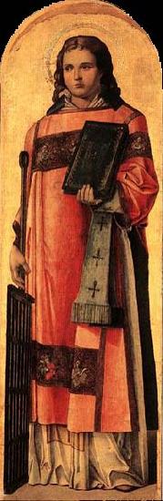 Bartolomeo Vivarini St Lawrence the Martyr oil painting image